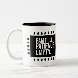 Taza Bicolor Ram full patiencie empty