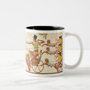 Taza Bicolor Ramesses II (1279-13 A.C.) en la batalla de