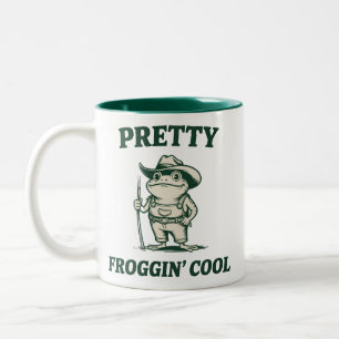 Taza Bicolor Rana Bastante Genial Sapo Rana Amantes De Memes Vi