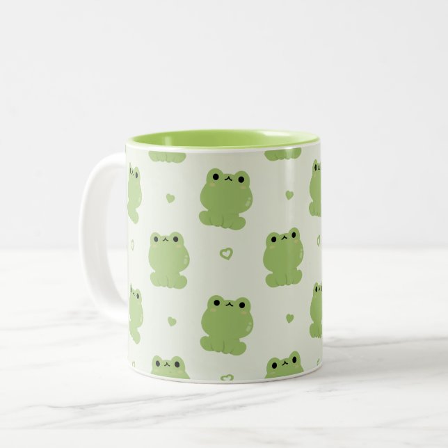 Taza Bicolor Rana Cute (Anverso izquierdo)