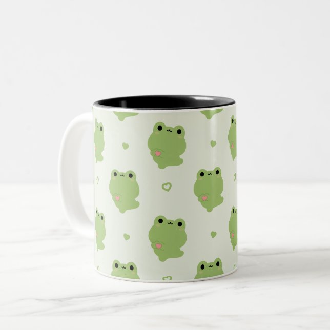 Taza Bicolor Rana de amor suave (Anverso izquierdo)