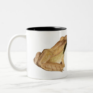 Taza Bicolor Rana de madera