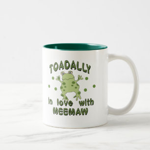 Taza Bicolor Rana de MeeMaw del amor de TOADALLY