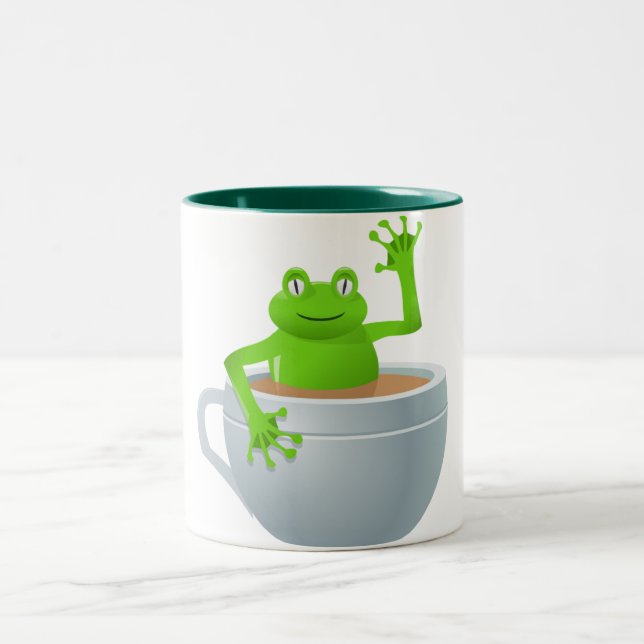 Taza Bicolor Rana en un té (Centro)