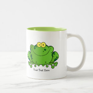 Taza Bicolor Rana feliz (personalizada)