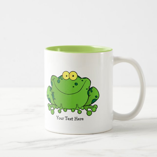 Taza Bicolor Rana feliz (personalizada) (Derecha)