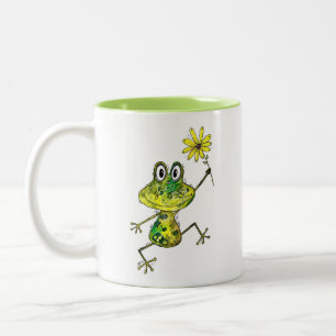 Taza Bicolor Rana feliz y caprichosa