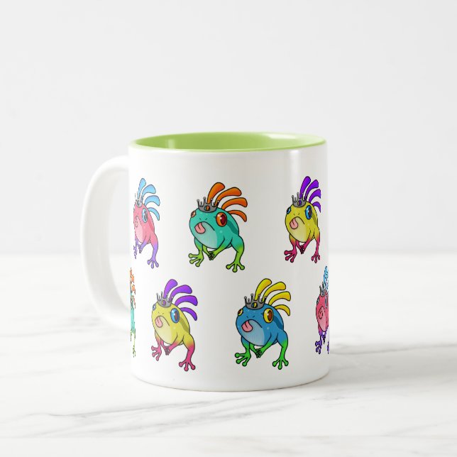 Taza Bicolor Rana multicolor (Anverso izquierdo)
