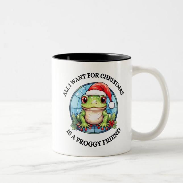 Taza Bicolor Rana navidad (Derecha)