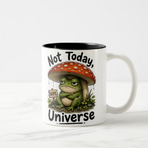 Taza Bicolor Rana PNG del Universo No Hoy - Rana Gruñona Divert