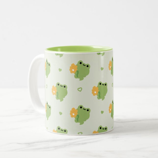 Taza Bicolor Rana romántica (Anverso izquierdo)