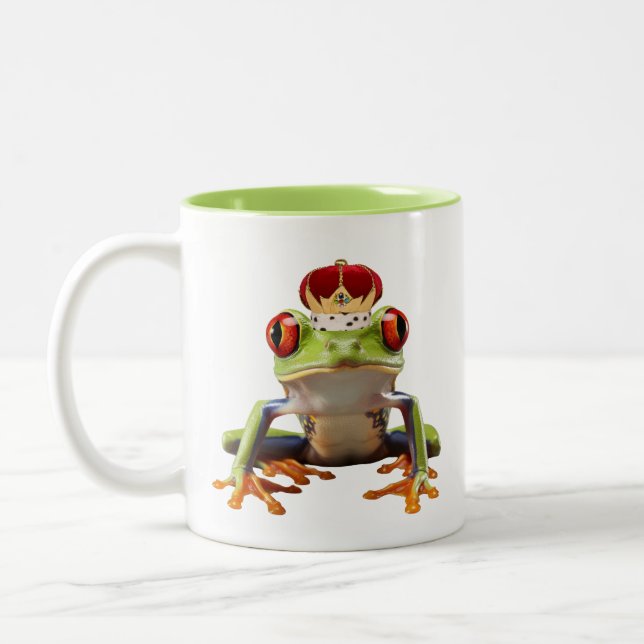 Taza Bicolor Rana y corona (Izquierda)