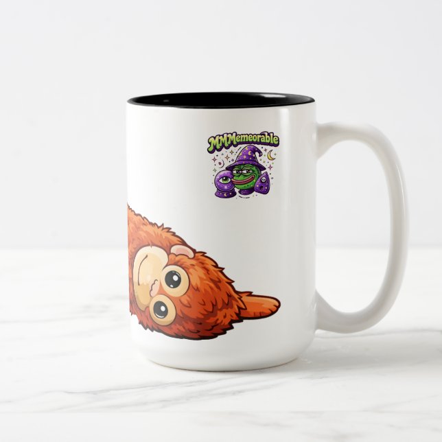 Taza Bicolor rana y mono (Derecha)