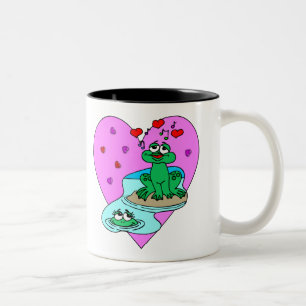 Taza Bicolor Ranas en amor