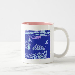 Taza Bicolor Ranch Horse Pop Art