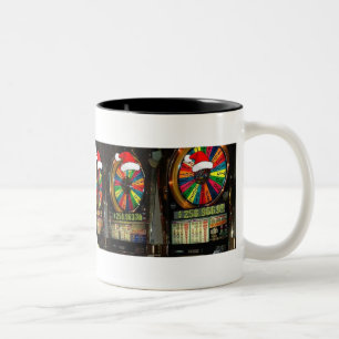 Taza Bicolor Ranuras de Navidades de Las Vegas