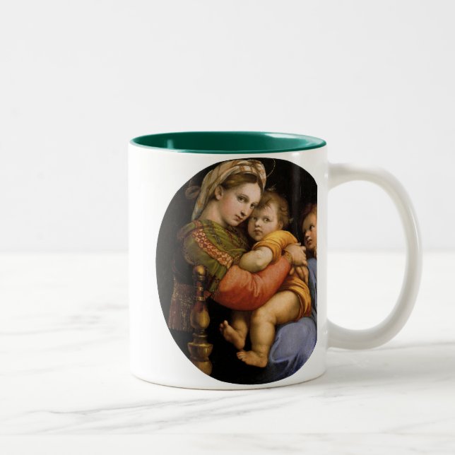 Taza Bicolor Raphael , Madonna della seggiola (Derecha)