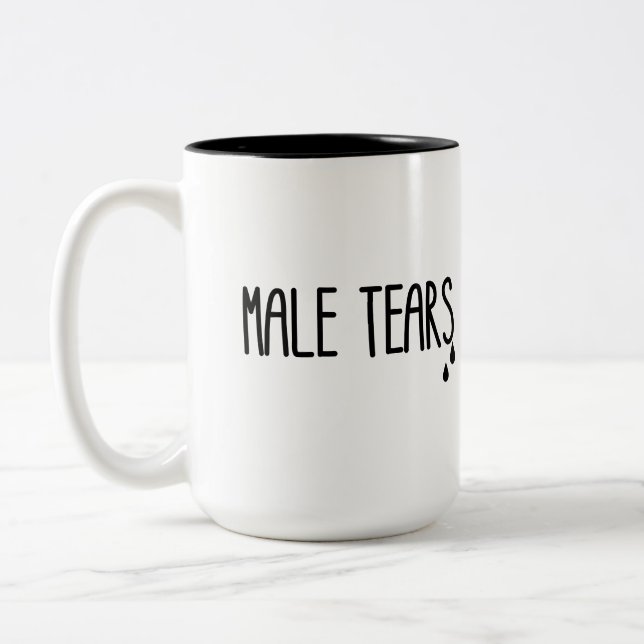 Taza Bicolor Rasgones masculinos (Izquierda)