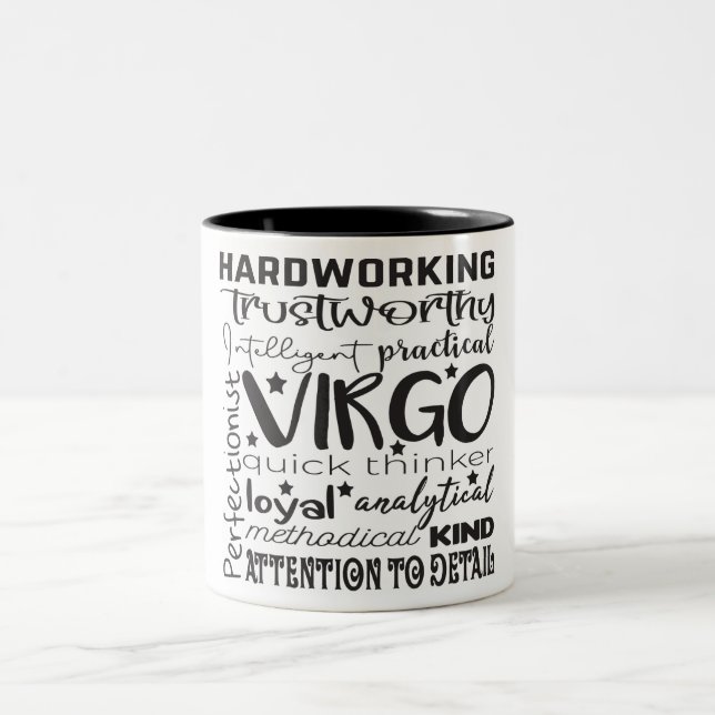 Taza Bicolor Rasgos Zodiacos Virgo/Astrología (Centro)