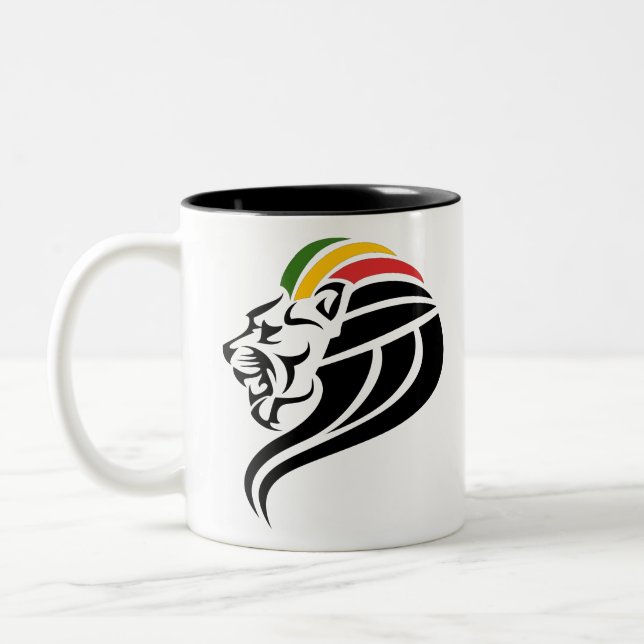 Taza Bicolor Rasta Lion (Izquierda)