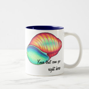 Taza Bicolor Rastro de marihuana arcoiris
