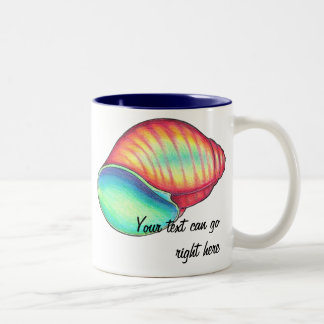 Taza Bicolor Rastro de marihuana arcoiris