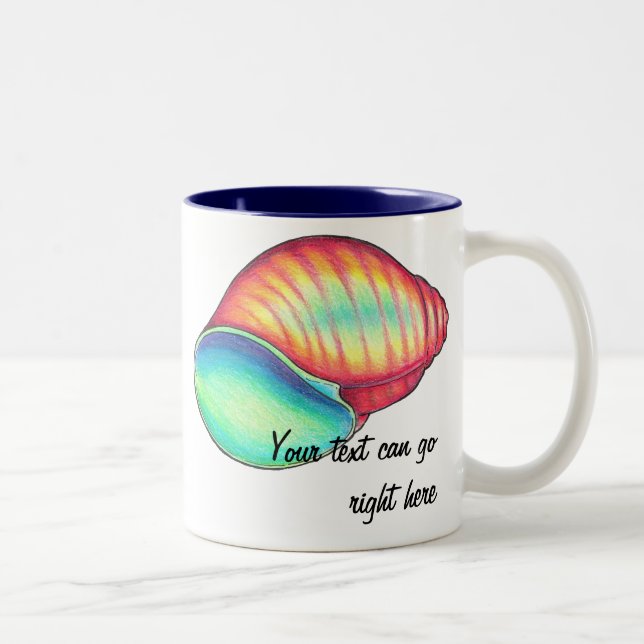 Taza Bicolor Rastro de marihuana arcoiris (Derecha)
