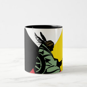 Taza Bicolor Rastro de rasgones