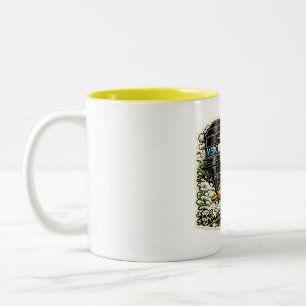 Taza Bicolor Rata del arroyo CreekRat Co. Dibujos animados d