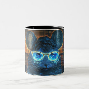 Taza Bicolor rata Estilo Dibujos Animados vibrante Cute Colorid