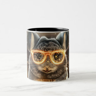 Taza Bicolor ratón Estilo Dibujos Animados vibrante Cute Colori
