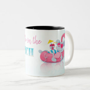 Taza Bicolor Ratón Lindo Playa Elegante