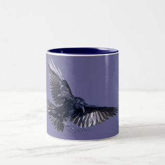 Taza Bicolor Raven Descending