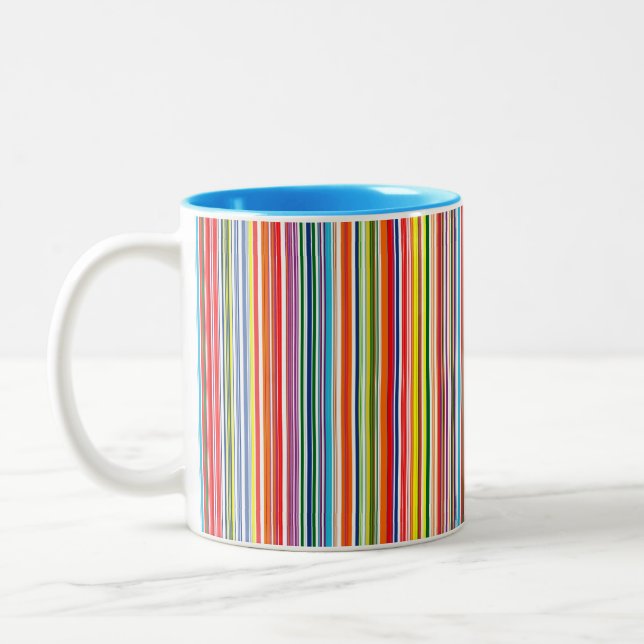 Taza Bicolor Raya del arco iris (Izquierda)