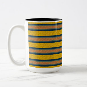Taza Bicolor Rayado decorativo 