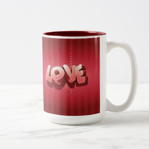 Taza Bicolor Rayas del amor