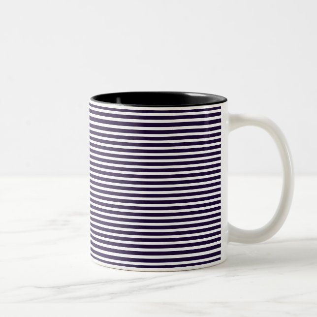 Taza Bicolor Rayas púrpuras (Derecha)