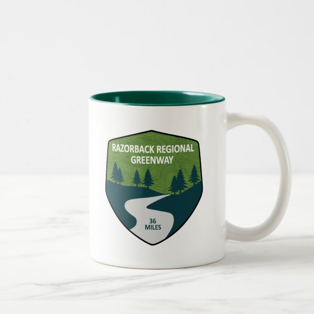 Taza Bicolor Razorback Regional Greenway (Derecha)