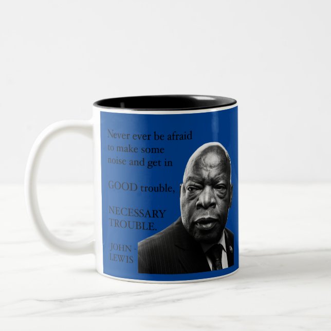 Taza Bicolor RBG y John Lewis citan Mug (Izquierda)