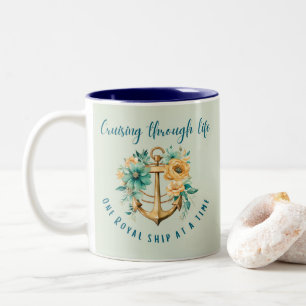 Taza Bicolor Real Floral