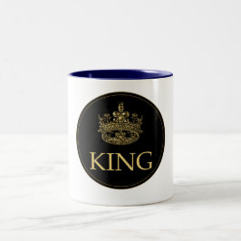 Taza Bicolor Real Imperio del Rey y Corona