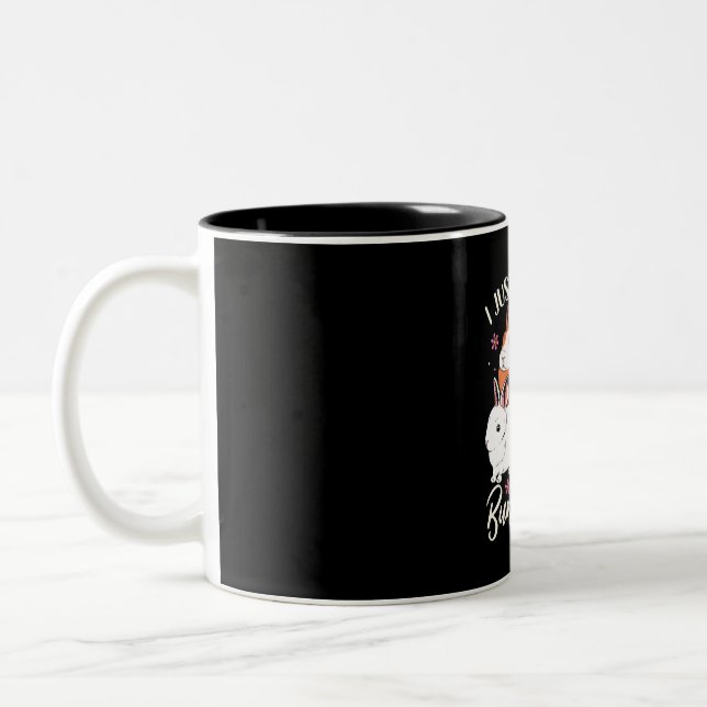 Taza Bicolor Realmente Me Gustan Los Conejos. (Izquierda)