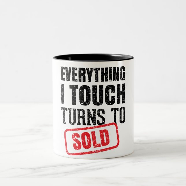 Taza Bicolor Realtor Funny Mug (Centro)