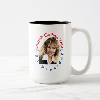 TAZA BICOLOR #REALUSAPRESIDENTLAURAHGUILLEN
