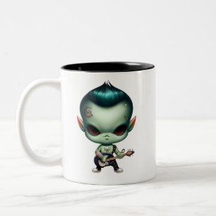 Taza Bicolor Rebel Green Alien Rockstar