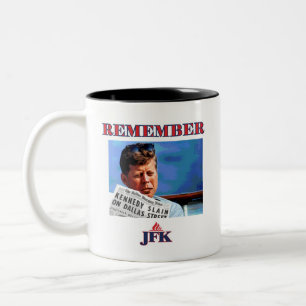 TAZA BICOLOR RECORDAR JFK