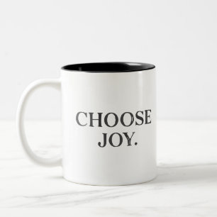 Taza Bicolor Recordatorio diario "Choose Joy" Classic Design Mu