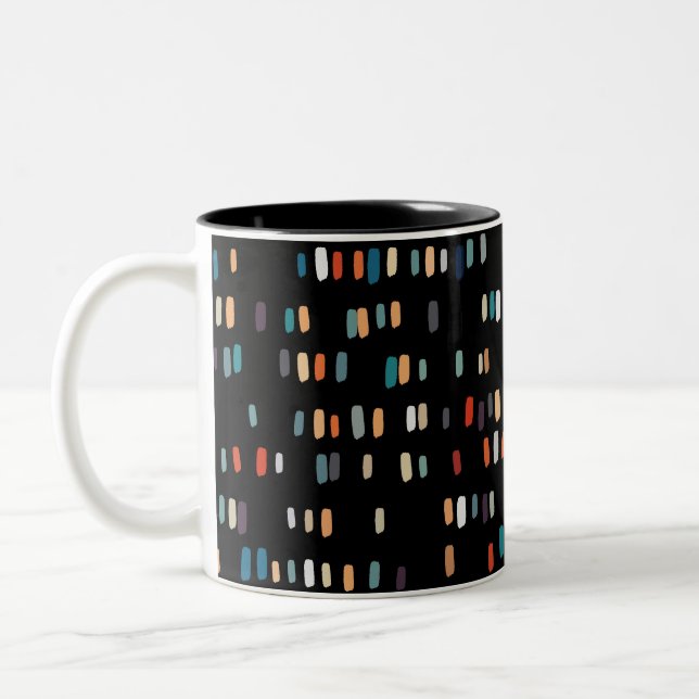 Taza Bicolor Rectángulos irregulares multicolor (Izquierda)