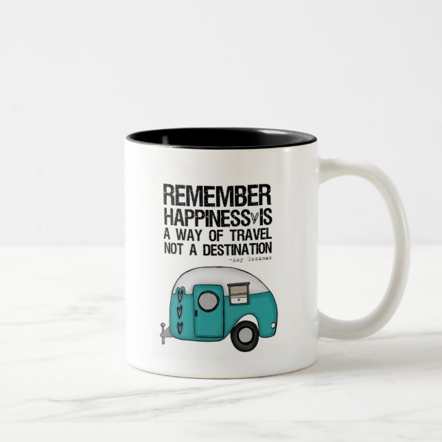 Taza Bicolor recuerde la felicidad (Derecha)