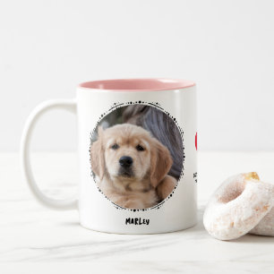 Taza Bicolor Recuerdo conmemorativo de la pérdida del perro 2 F